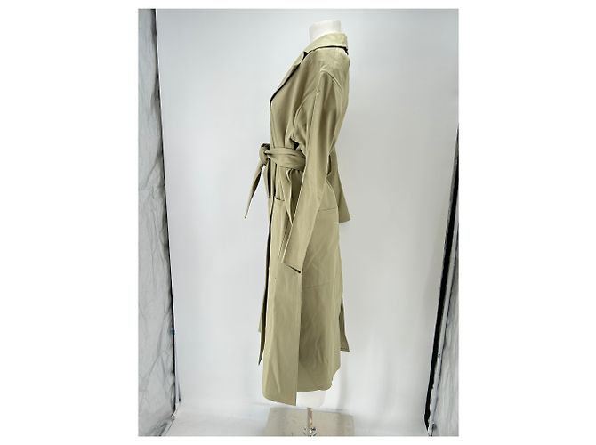 Maison Rabih Kayrouz Trench beige de algodón - vista 4