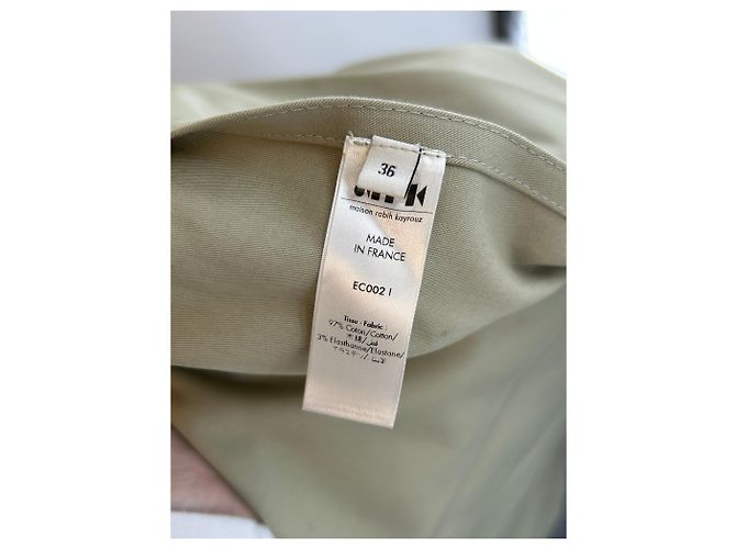 Maison Rabih Kayrouz Trench beige de algodón - vista 6