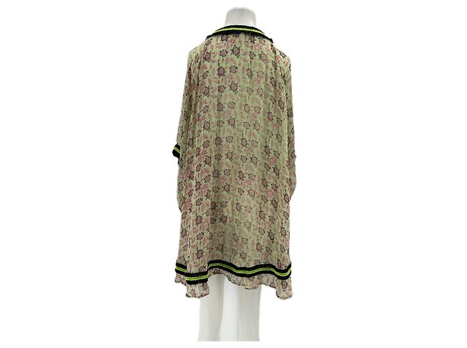 Autre Marque Blusa POUPETTE ST BARTH Verde con Estampado Floral de Algodón - vista 2
