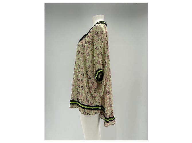 Autre Marque Blusa POUPETTE ST BARTH Verde con Estampado Floral de Algodón - vista 4