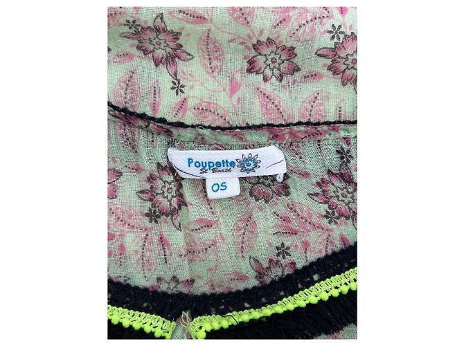 Autre Marque Blusa POUPETTE ST BARTH Verde con Estampado Floral de Algodón - vista 5