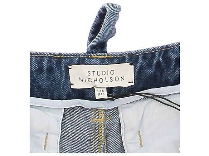 Jeans in denim blu Studio Nicholson - vista 5