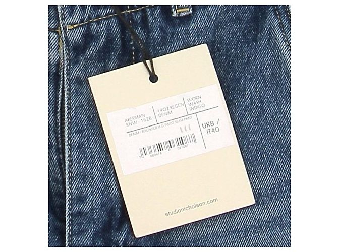Jeans in denim blu Studio Nicholson - vista 6
