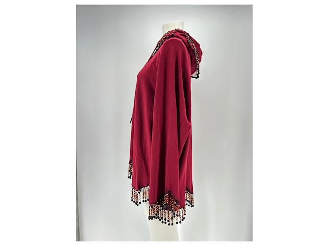 Autre Marque Sudadera con capucha burdeos - vista 3