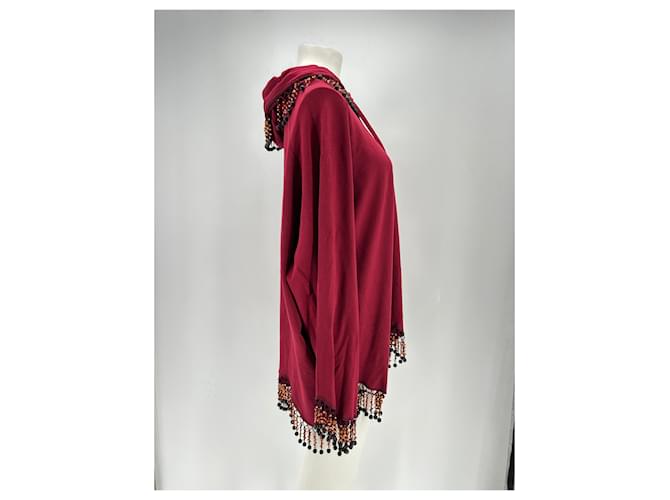 Autre Marque Sudadera con capucha burdeos - vista 4