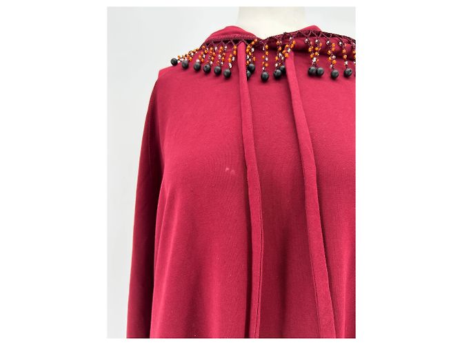 Autre Marque Sudadera con capucha burdeos - vista 5