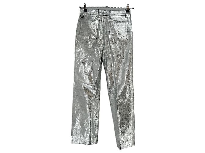 Simon Miller Silberne Lederhose - Ansicht 2