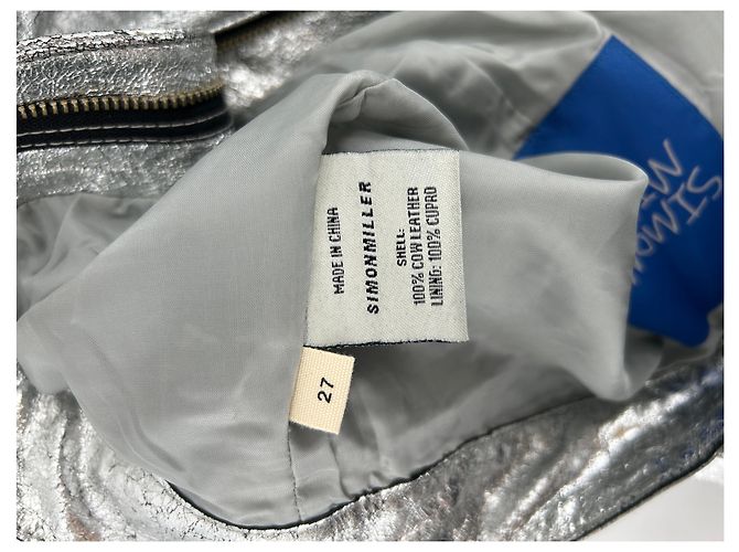 Simon Miller Silberne Lederhose - Ansicht 4