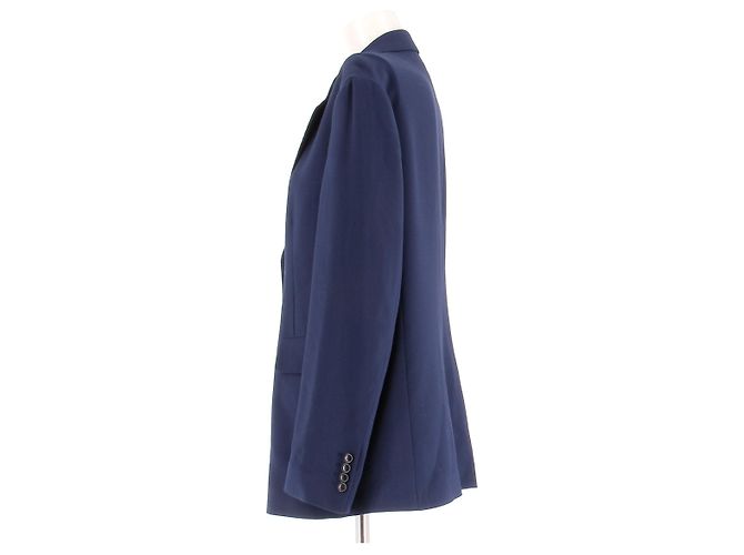 Blazer Dries Van Noten Azul Marino de Viscosa - vista 3