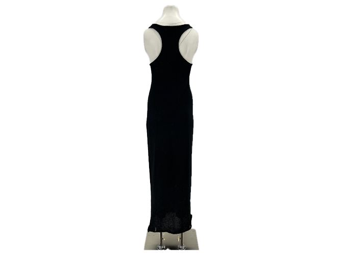 Autre Marque Robe longue noire à bretelles BOA - vue 2