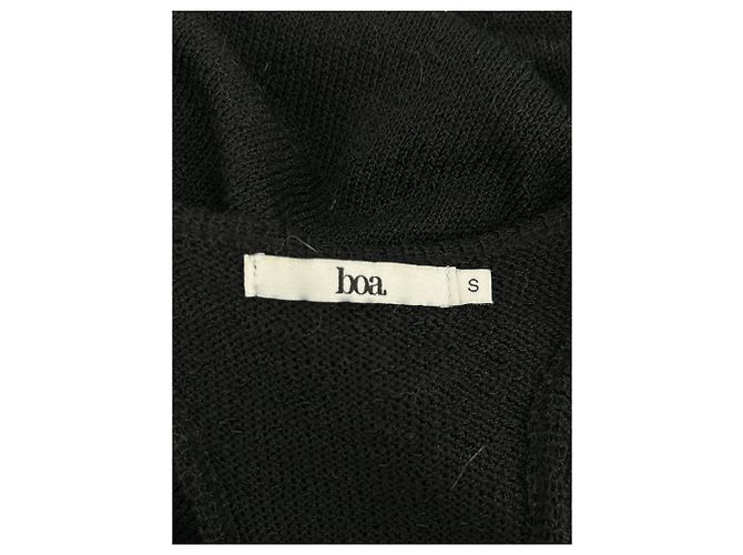 Autre Marque Robe longue noire à bretelles BOA - vue 5