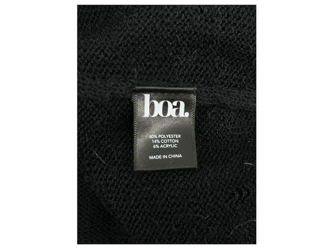 Autre Marque Robe longue noire à bretelles BOA - vue 6