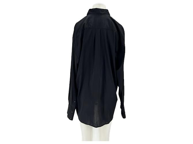 Camicia DMN in cotone nera S Nero - vista 2