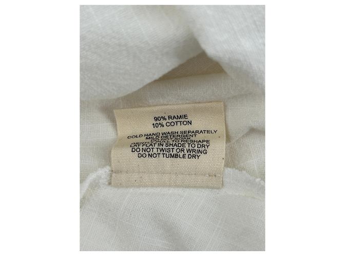 Autre Marque Vestido de ramio blanco - vista 6