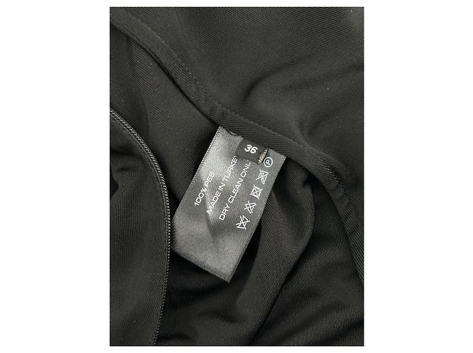 Autre Marque Abito maxi nero con sciarpa - vista 6