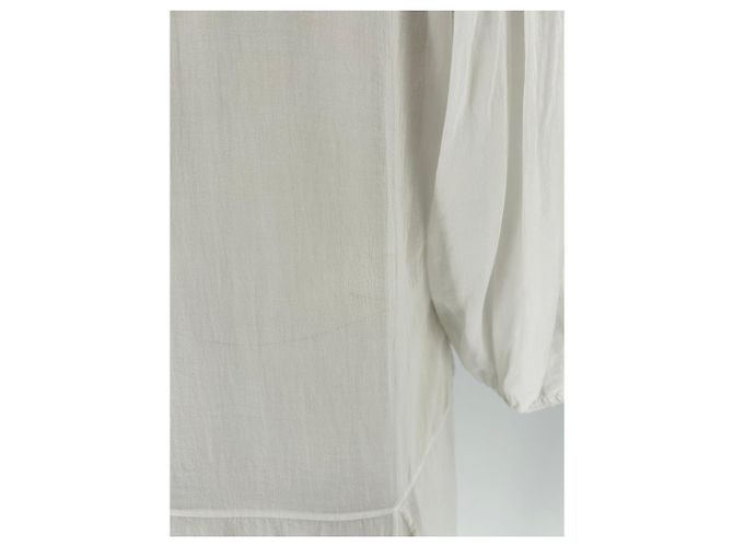 Autre Marque Vestido largo blanco de algodón MATIN - vista 5