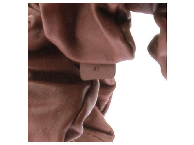 Cintura Céline Triomphe in pelle color cammello - vista 6