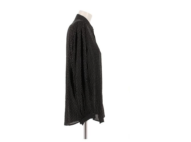 Camisa Céline de lunares negra de viscosa Negro - vista 3