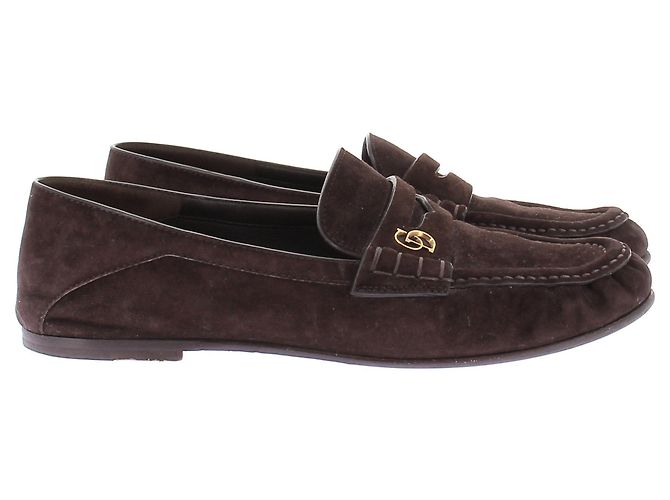 Mocassini Dior in camoscio marrone - vista 2