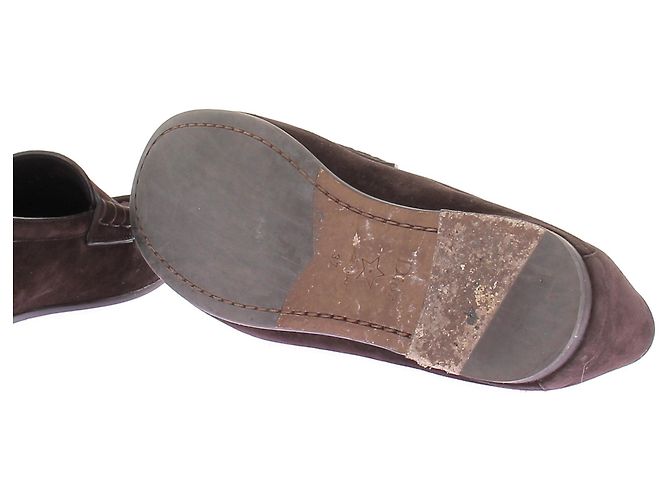 Mocassini Dior in camoscio marrone - vista 7