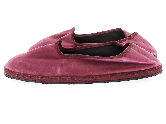 Pierre Balmain Samtballerinas Bordeaux - Ansicht 3
