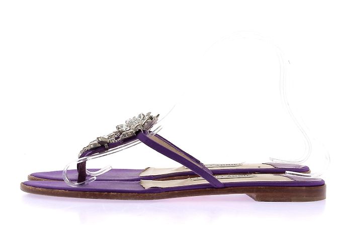 Jimmy Choo Sandali viola con strass Porpora - vista 3