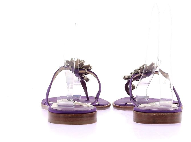 Jimmy Choo Sandali viola con strass Porpora - vista 5