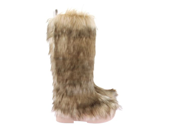 Autre Marque Botas de piel sintética Beige - vista 2