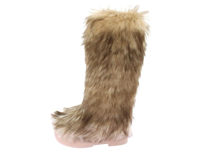 Autre Marque Botas de piel sintética Beige - vista 3