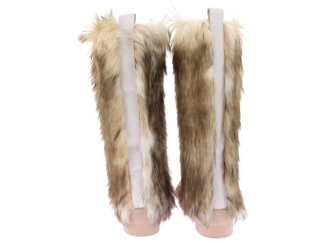 Autre Marque Botas de piel sintética Beige - vista 5