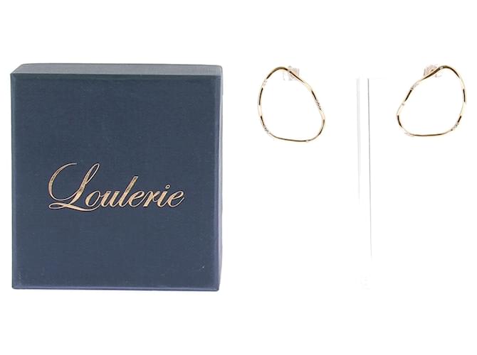 Autre Marque Pendientes de aro "Wave" Dorado - vista 6