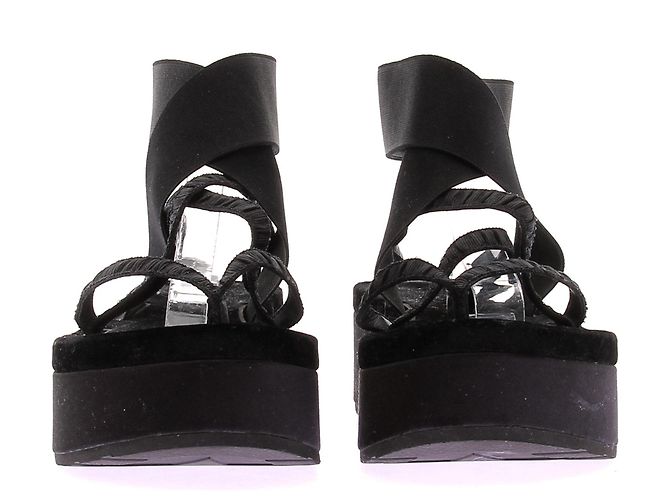 Dior Plateausandalen Schwarz - Ansicht 4