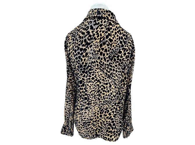 Autre Marque Camicia in seta leopardata Beige - vista 2