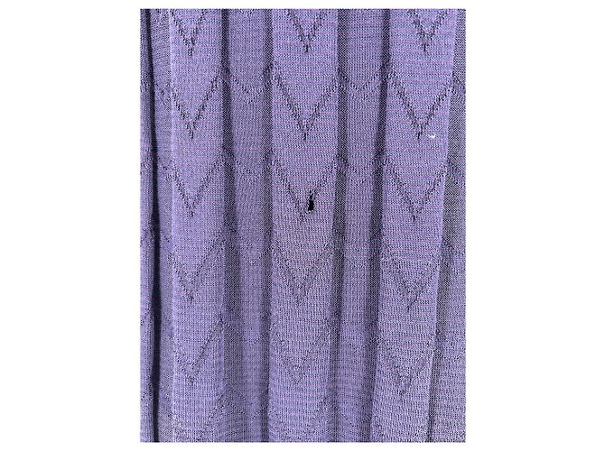 Falda larga de lana azul marino M Missoni - vista 5