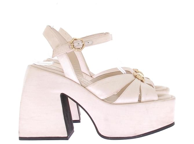 Nodaleto Sandali con piattaforma Beige - vista 2