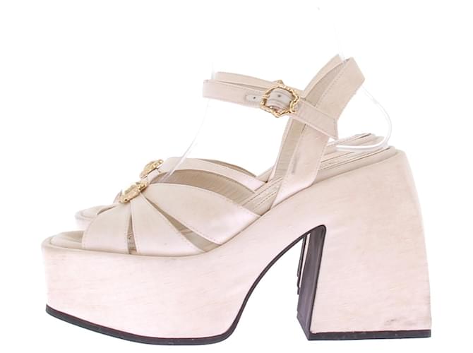 Nodaleto Sandali con piattaforma Beige - vista 3