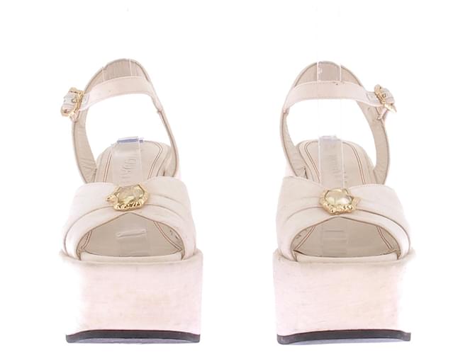 Nodaleto Sandali con piattaforma Beige - vista 4