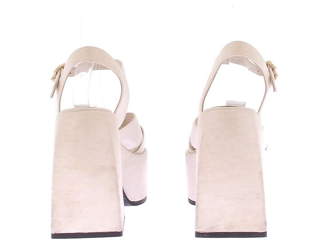 Nodaleto Sandali con piattaforma Beige - vista 5