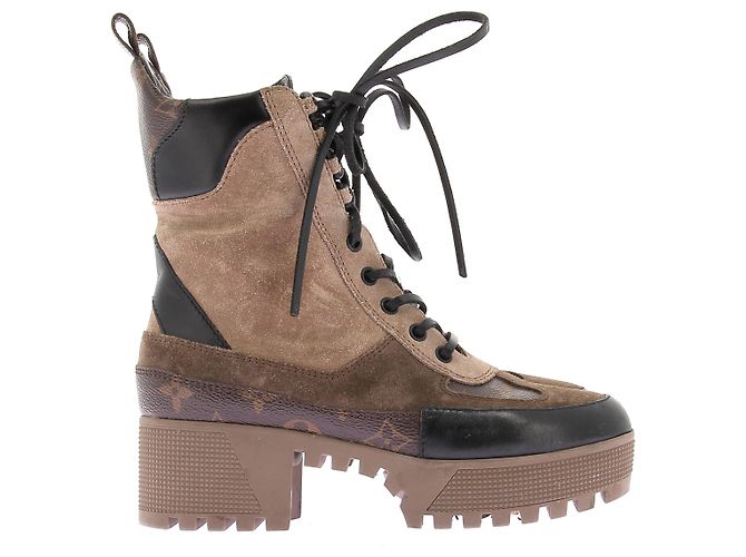 Louis Vuitton Stivaletti marroni "Lauréate" Marrone - vista 2