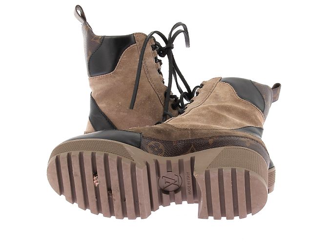 Louis Vuitton Stivaletti marroni "Lauréate" Marrone - vista 7