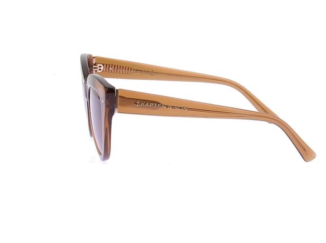 Autre Marque Gafas de sol marrones Castaño - vista 3