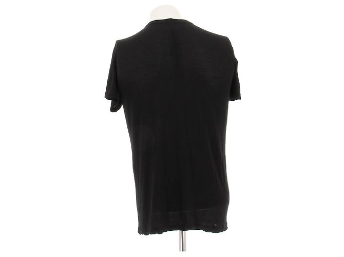 Camiseta negra de viscosa Rick Owens Negro - vista 2