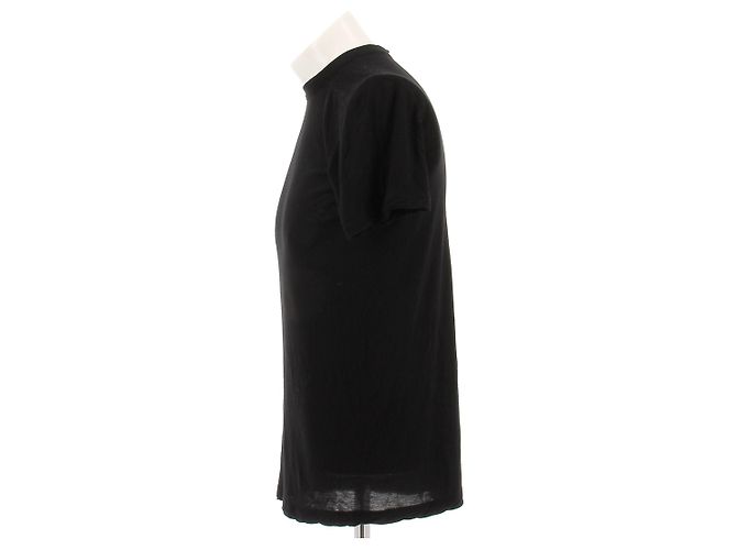 Camiseta negra de viscosa Rick Owens Negro - vista 4
