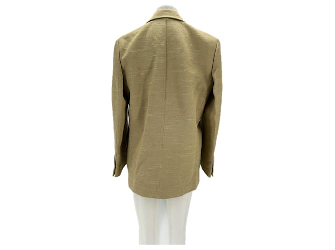 Autre Marque Blazer de algodón beige - vista 2