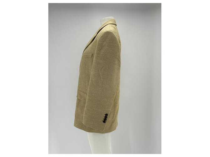 Autre Marque Blazer de algodón beige - vista 4