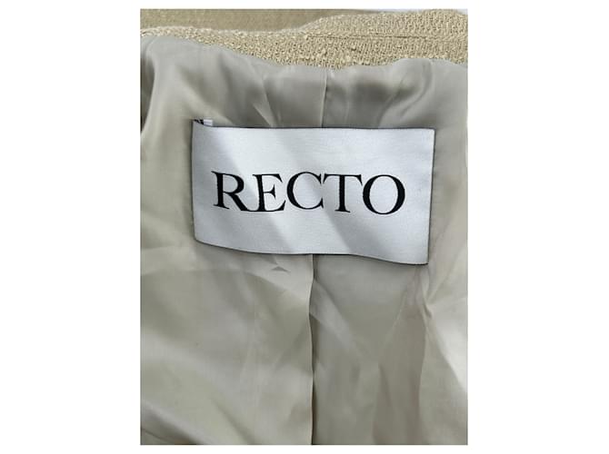 Autre Marque Blazer de algodón beige - vista 5