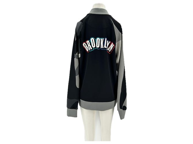 Nike NBA City Edition Brooklyn Nets Jacke Schwarz Grau - Ansicht 2