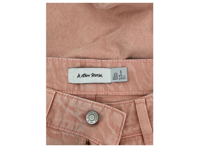 & Other Stories Calça larga rosa salmão - vista 3
