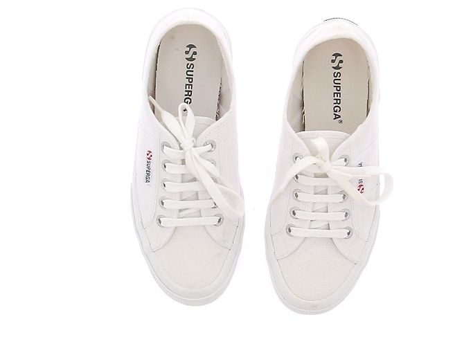 Superga Weiße Leinenschuhe - Ansicht 7