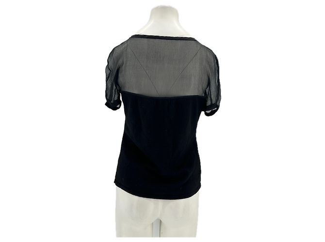 Philosophy Di Alberta Ferretti Black Wool Short Sleeved Sweater - view 2
